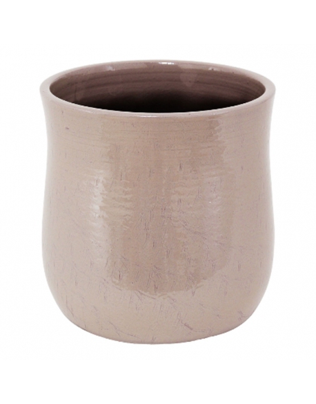 AGATA CER. TAUPE PLANTER