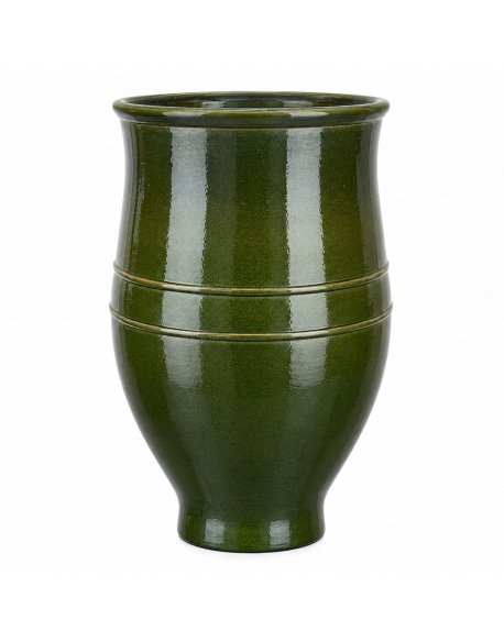 RUBY CER. GREEN PLANTER