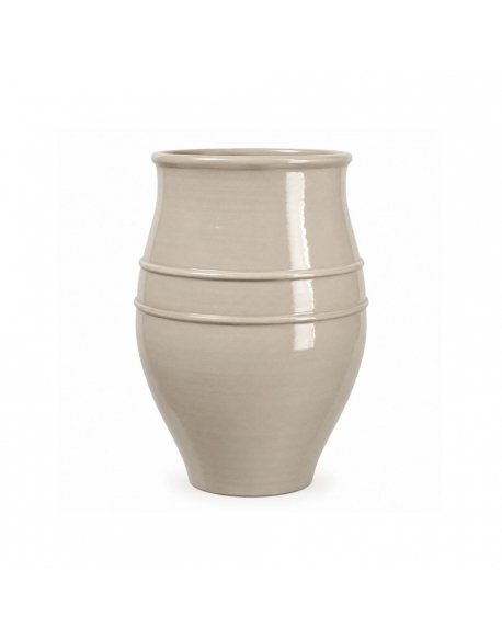 RUBY CER PLANTER. TAUPE