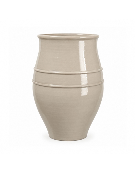 RUBY CER PLANTER. TAUPE