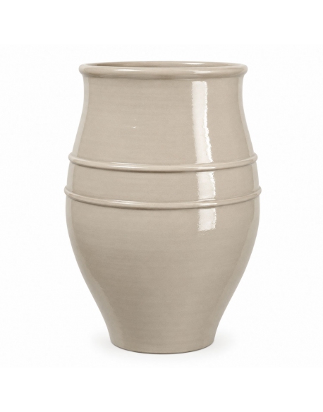 RUBY CER PLANTER. TAUPE