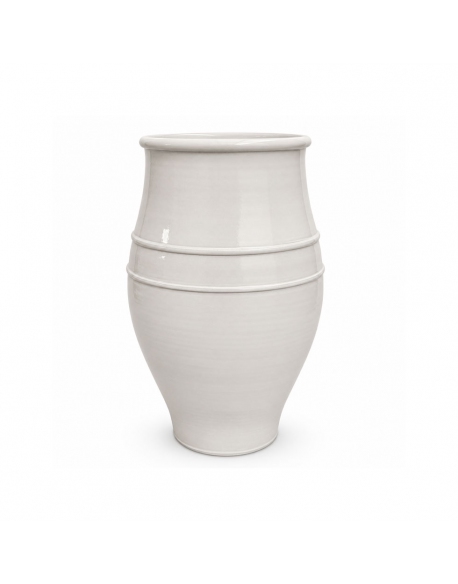 RUBY CERAMIC PLANTER. WHITE