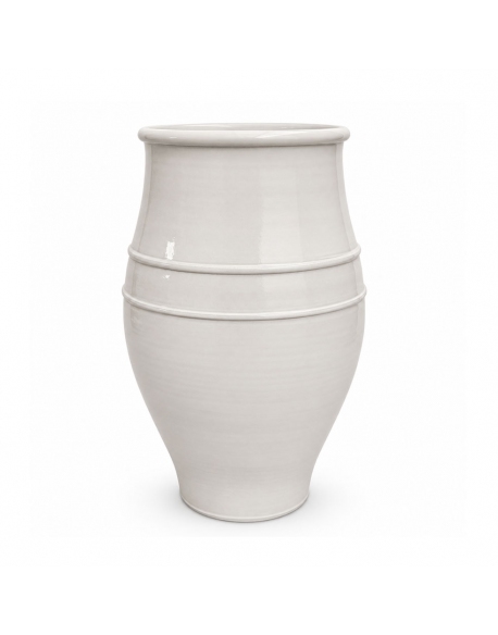 RUBY CERAMIC PLANTER. WHITE
