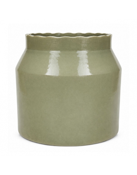 AGATA CER. AQUA FLOWERPOT