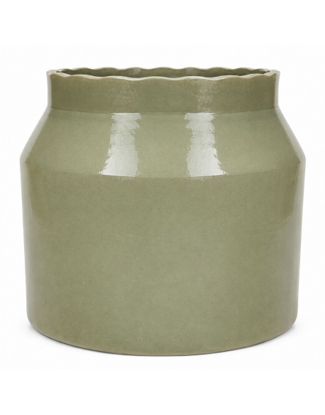 AGATA CER. AQUA FLOWERPOT