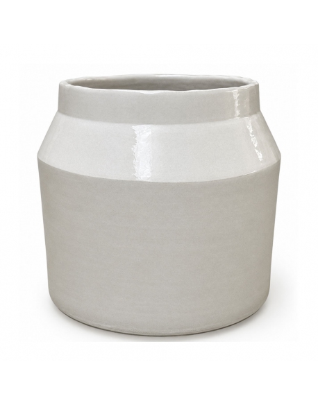 RUBY CERAMIC PLANTER. WHITE