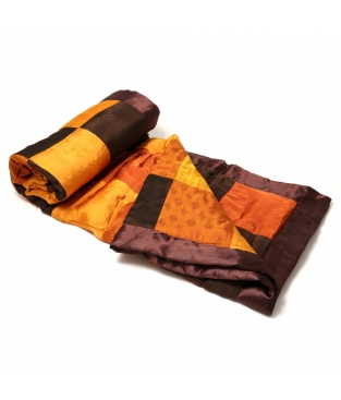 QUILT POL/SILK 178X178 CM